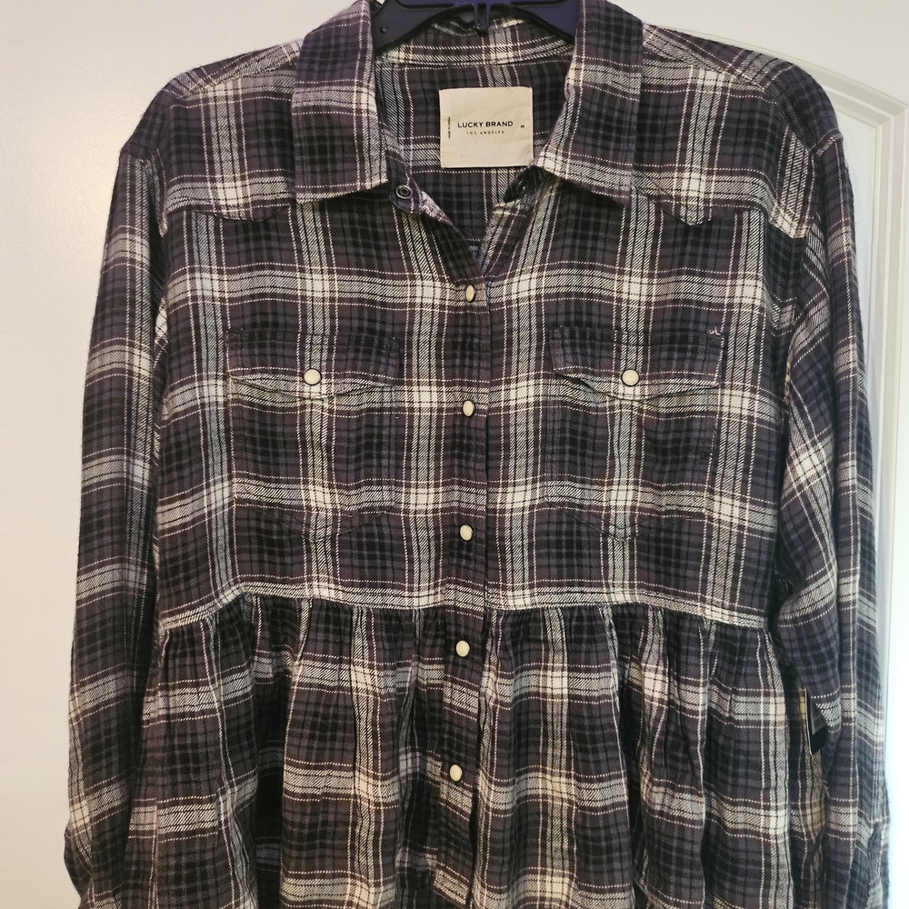 Lucky Brand Plaid Button-Up Shirt